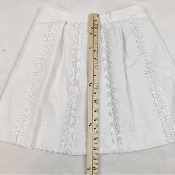 J Crew striped lace pleated skater skirt - Picture 3 of 9